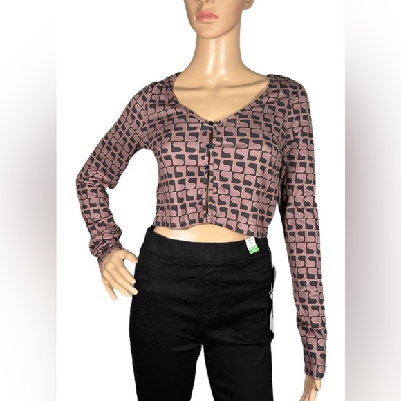 Volcom Tops - VOLCOM Disco Rodeo Long Sleeve Crop Top